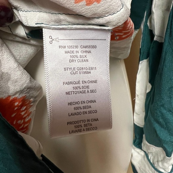 Equipment Green Floral Wrap Blouse - Picture 7 of 7